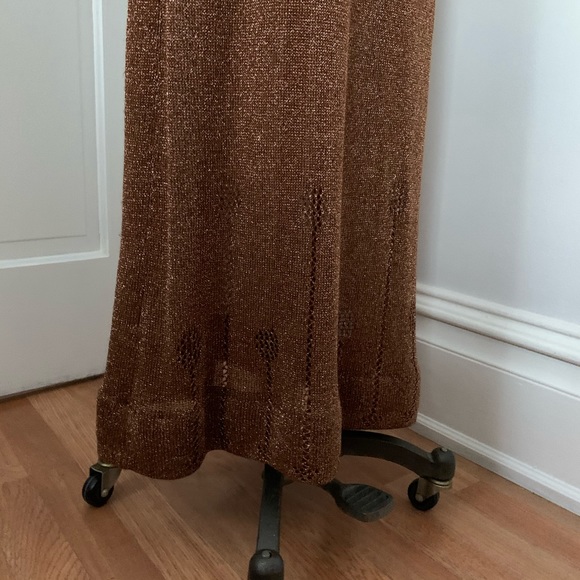 Vintage Wenjilli 70’s Coper Metallic  Knit - Picture 6 of 7